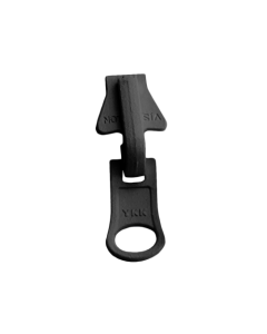 Black slider for YKK 8mm coil chain zipper