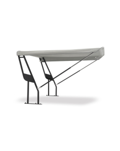 Boat roll bar with WAVE BLACK Bimini Top