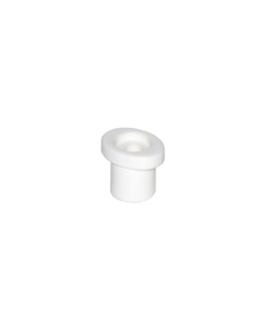Botón ovalado de nilón blanco