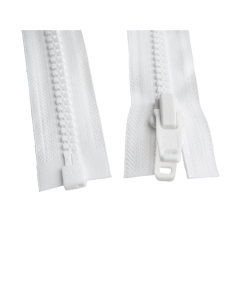 Cremallera YKK divisible malla 10mm blanca