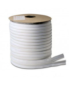 Cremallera de cadena continua espiral YKK blanca de 5 mm