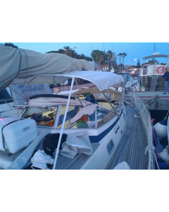Stainless steel Bimini Top, 4 arches for HALLBERG RASSY 42 F