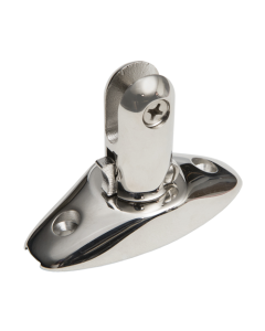 Stainless steel deck hinge with snap hooking system