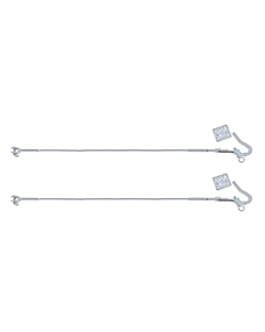 Pair of stainless steel turnbuckles