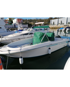 Seat cover and console cover for Jeanneau Cap Camarat 625, polyester fabric