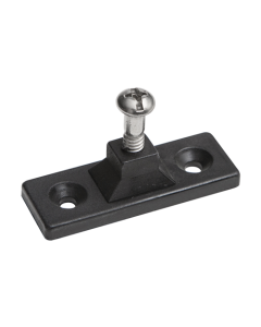 Black nylon bulkhead mount deck hinge