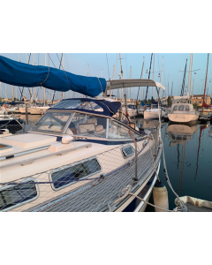 Stainless steel Bimini Top, 3 arches for HALLBERG RASSY 34