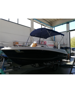 Stainless steel Bimini Top, 4 arches JEANNEAU 7.5 Cap Camarat WA