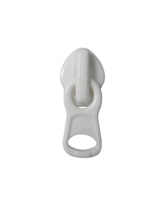 Deslizador de cremallera YKK espiral de 5 mm blanco
