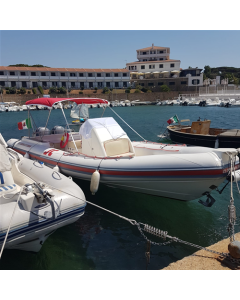Toldo Bimini de acero inoxidable, 4 arcos para  JOKERBOAT Clubman 30