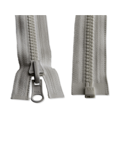 Cremallera YKK divisible malla 8mm, gris